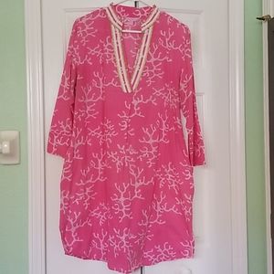 Lily Pulitzer pink/coral tunic dress